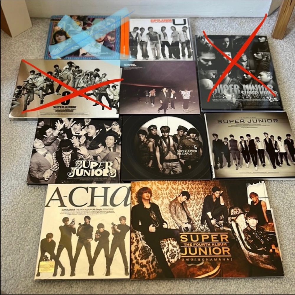 Super Junior various albums